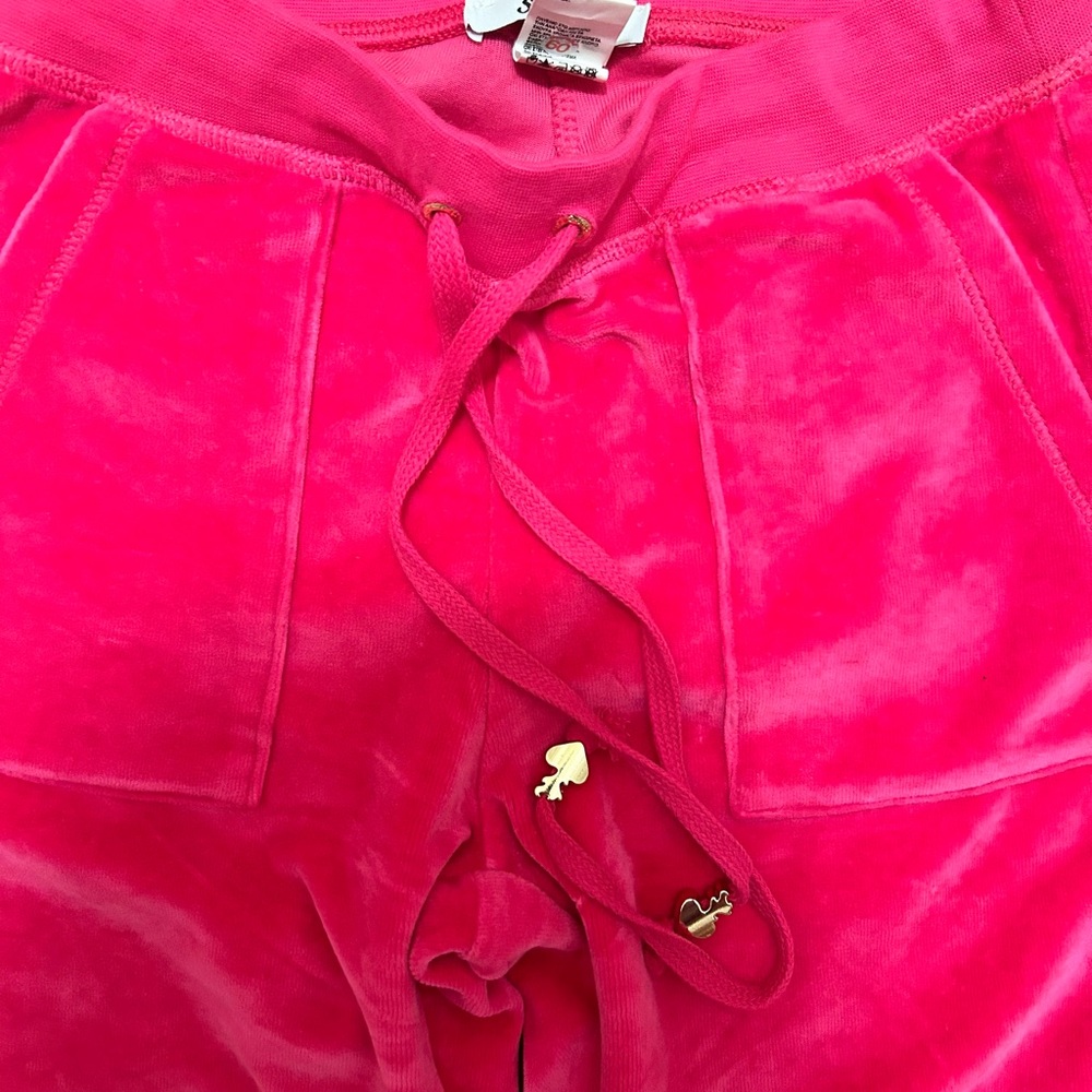 Women's Pink Velour Track Pants